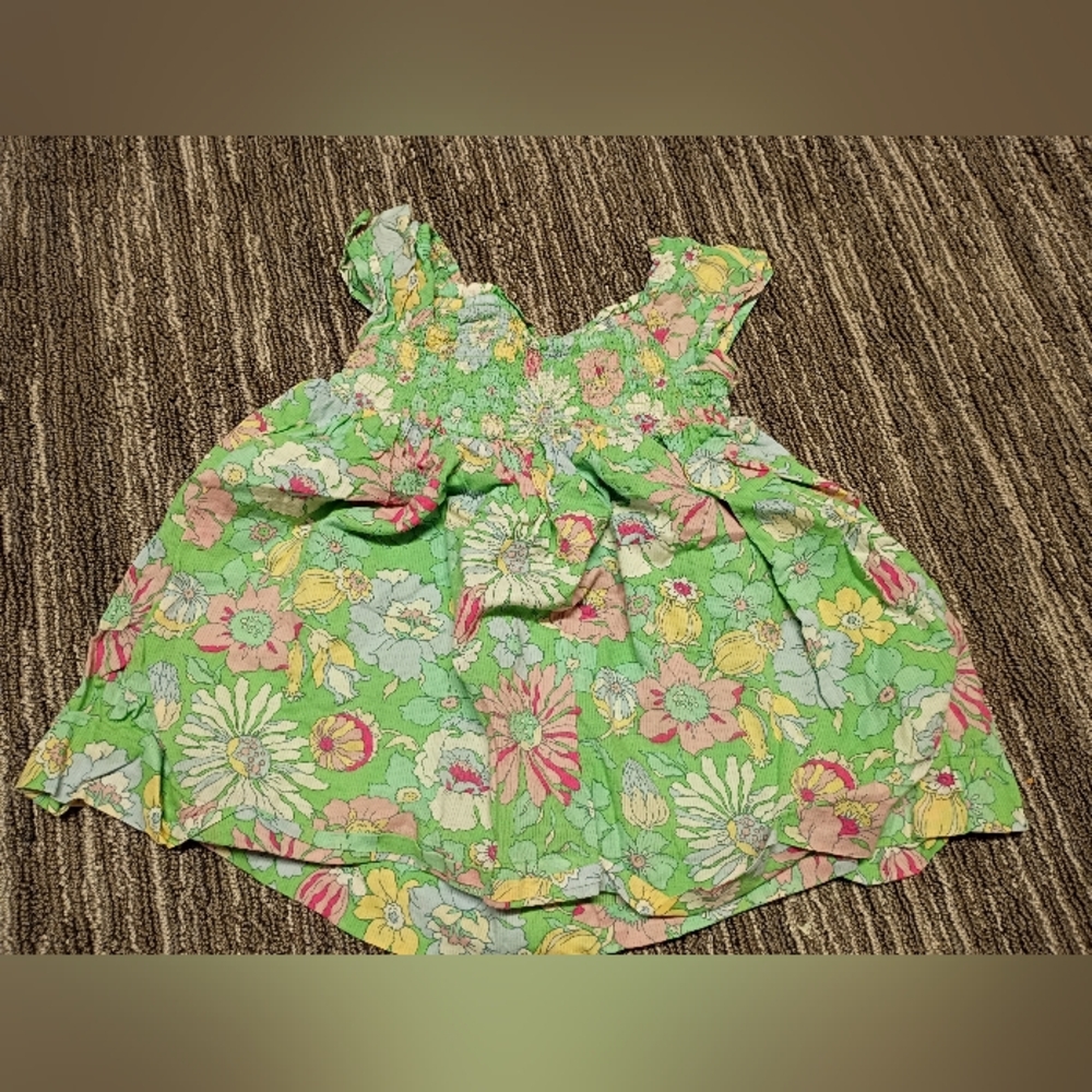 Baby Gab Floral Green Dress Size 2T